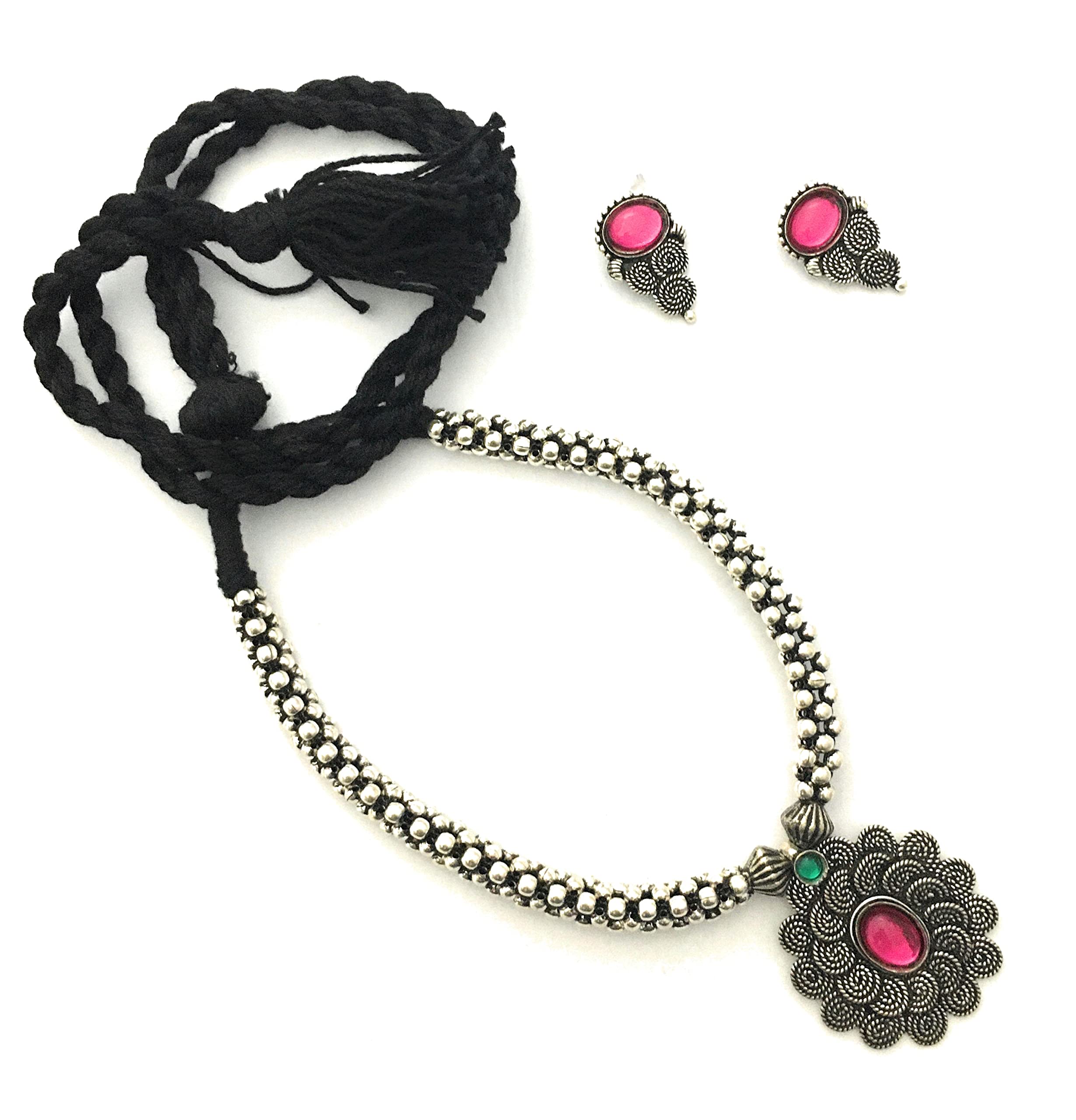 See full amazon price history chart for Sasitrends Oxidised German Silver Thusi Traditional Ethnic Necklace with Earrings Jewellery Set for Women Sasitrends Oxidised German Silver Thusi Traditional Ethnic Necklace with Earrings Jewellery Set for Women (B0B676JB76) Amazon Price History, Amazon Price Tracker
