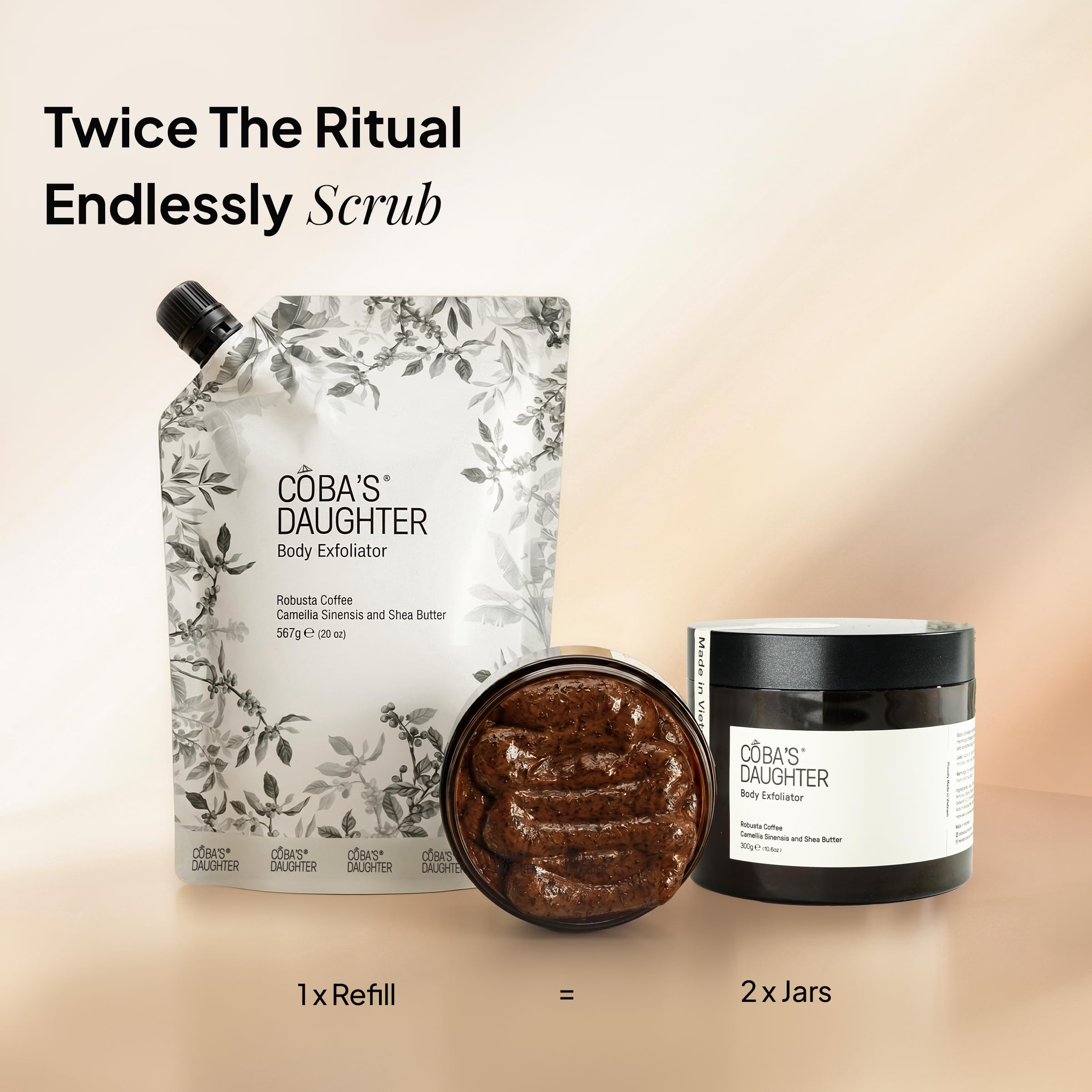 COBA'S DAUGHTER Vietnamese Robusta Coffee Scrub with Shea Butter