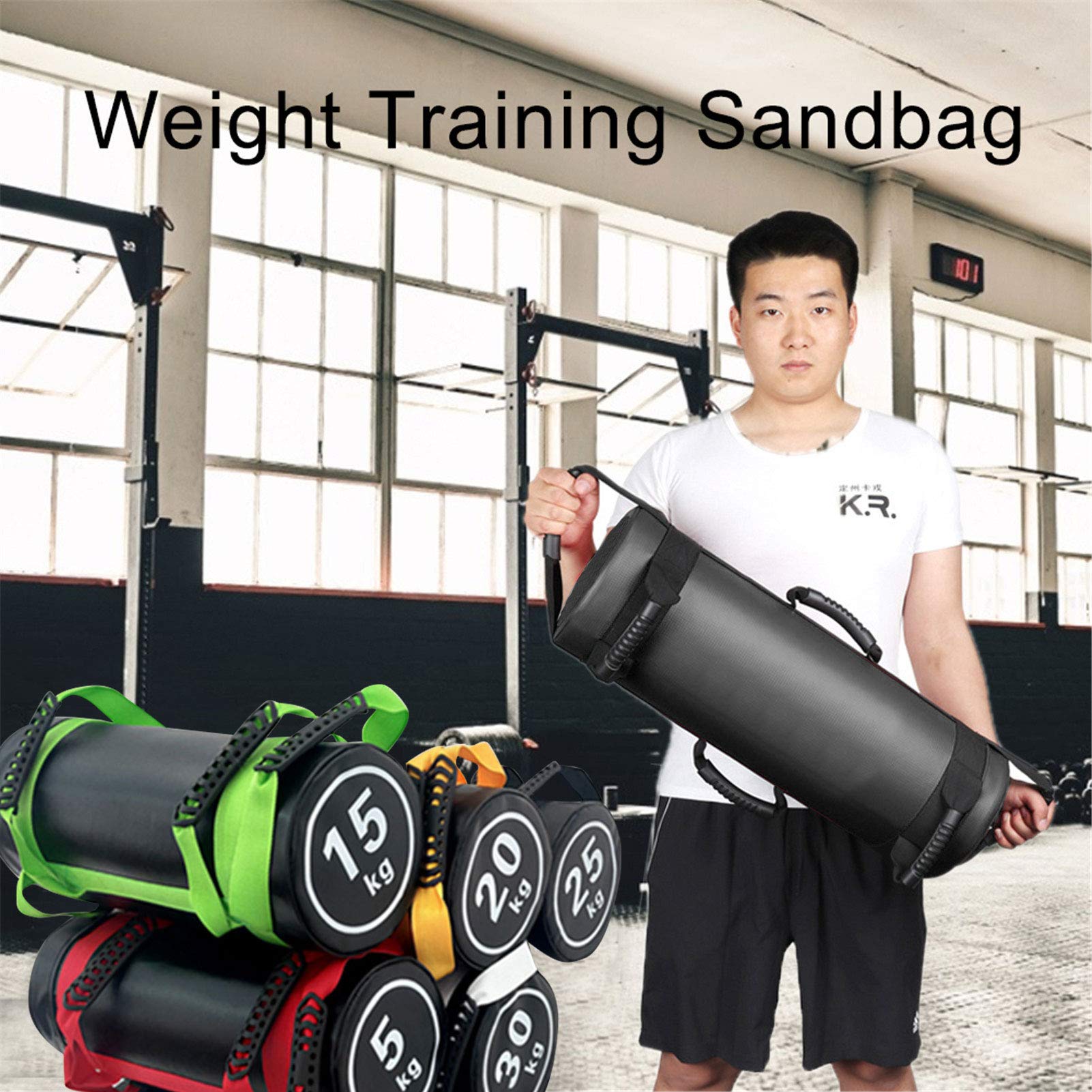Sport Sandbag, Power Bag Sacchi di Sabbia for Sollevamento Pesi da 5-30 kg, for Boxe, Fitness, Allenamento, Sacchi Resistenti, Esercizi