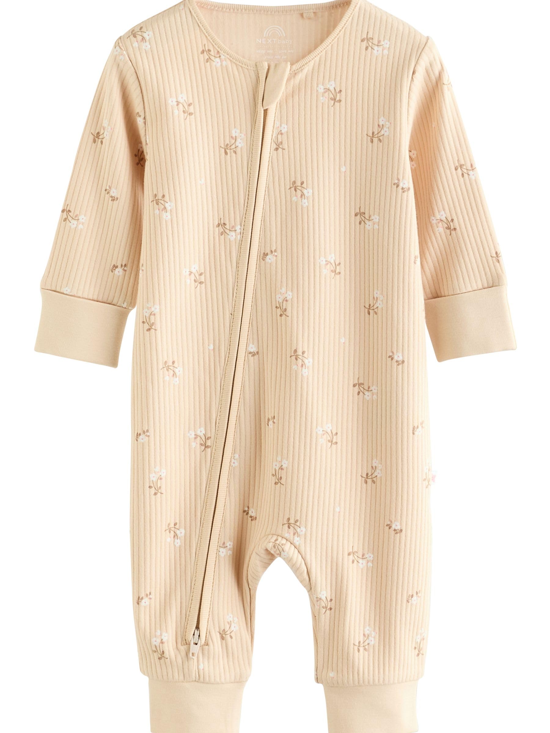 NEXT Baby Mädchen 5er-Pack Baby Schlafanzüge mit Zwei-Wege-RV
