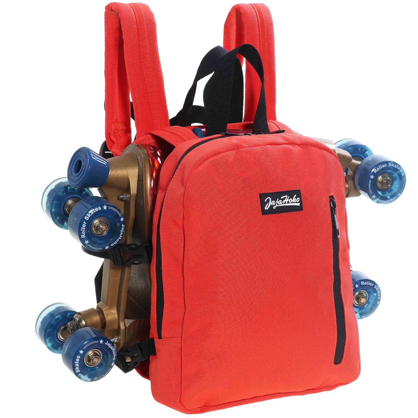 JajaHoho Roller skates bags for Women Men, Multi-functional Sports Backpack for Rollerskates, Ice skates, Inline skates, Skate Gear Storage, Durable and Stylish, 11.8 x 9 x 2.8 inches (Cherry Red) — image 1