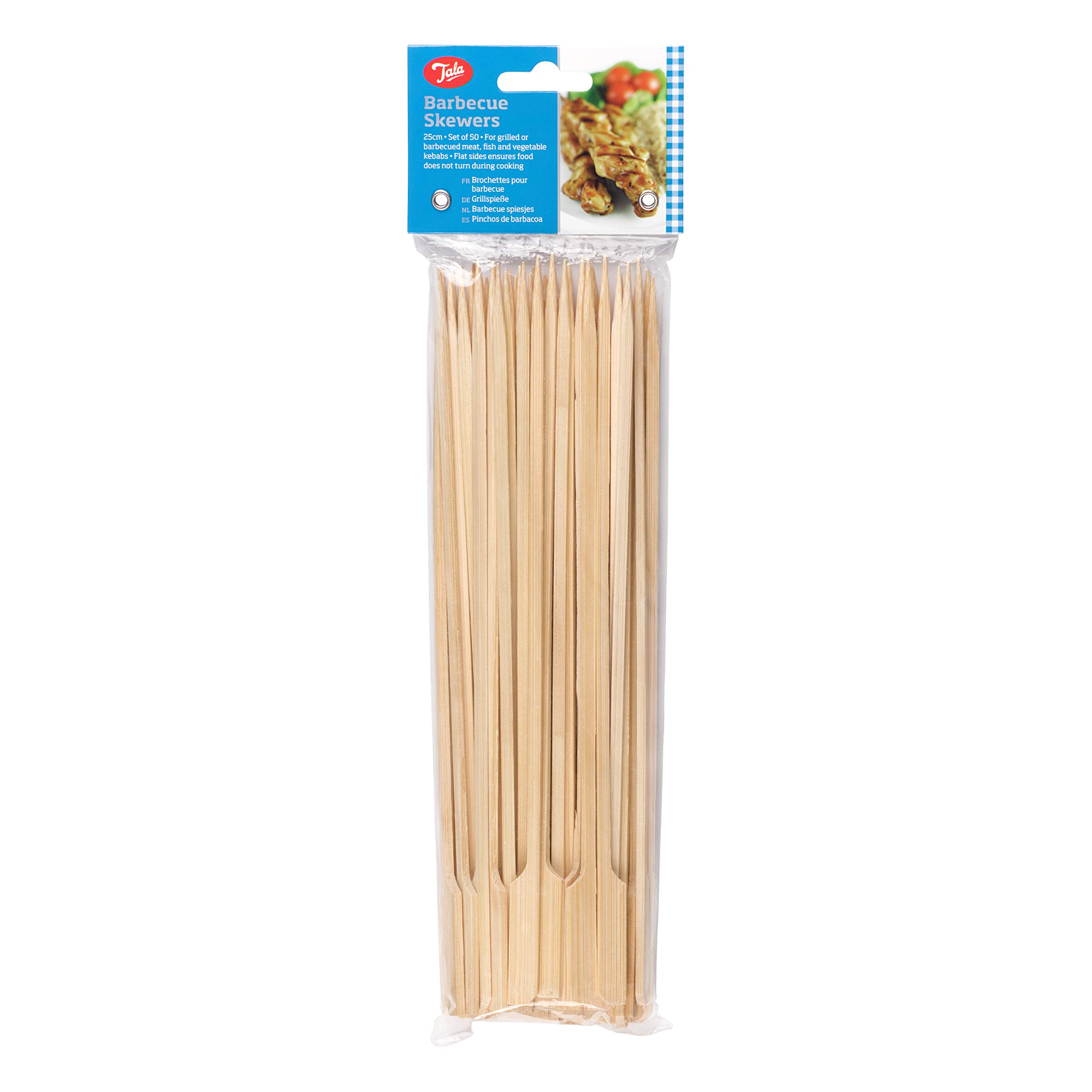 Tala Natural Bamboo Barbecue Skewers, 18 Cm