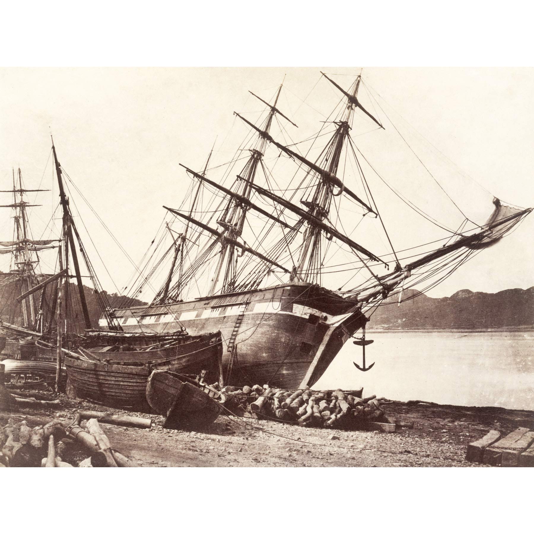 Artery8Johnson American Barque Jane Tudor Conway Bay Photo Large Wall Art Poster Print Thick Paper 18X24 Inch
