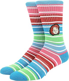 Bioworld Chucky Chucky Head Embroidery Mens Athletic Crew Socks
