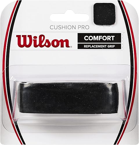 WILSON Cushion Aire Classic - Agarre perforado, color negro