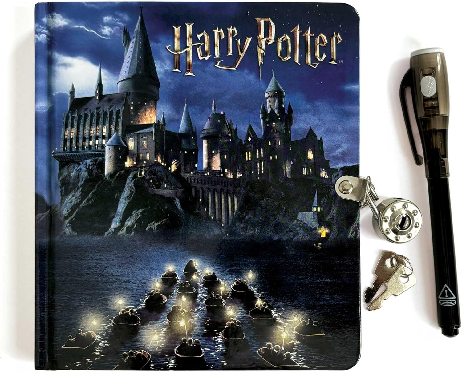 Diario Harry Potter Hogwarts Lock & Key con Pluma Tinta Invisible