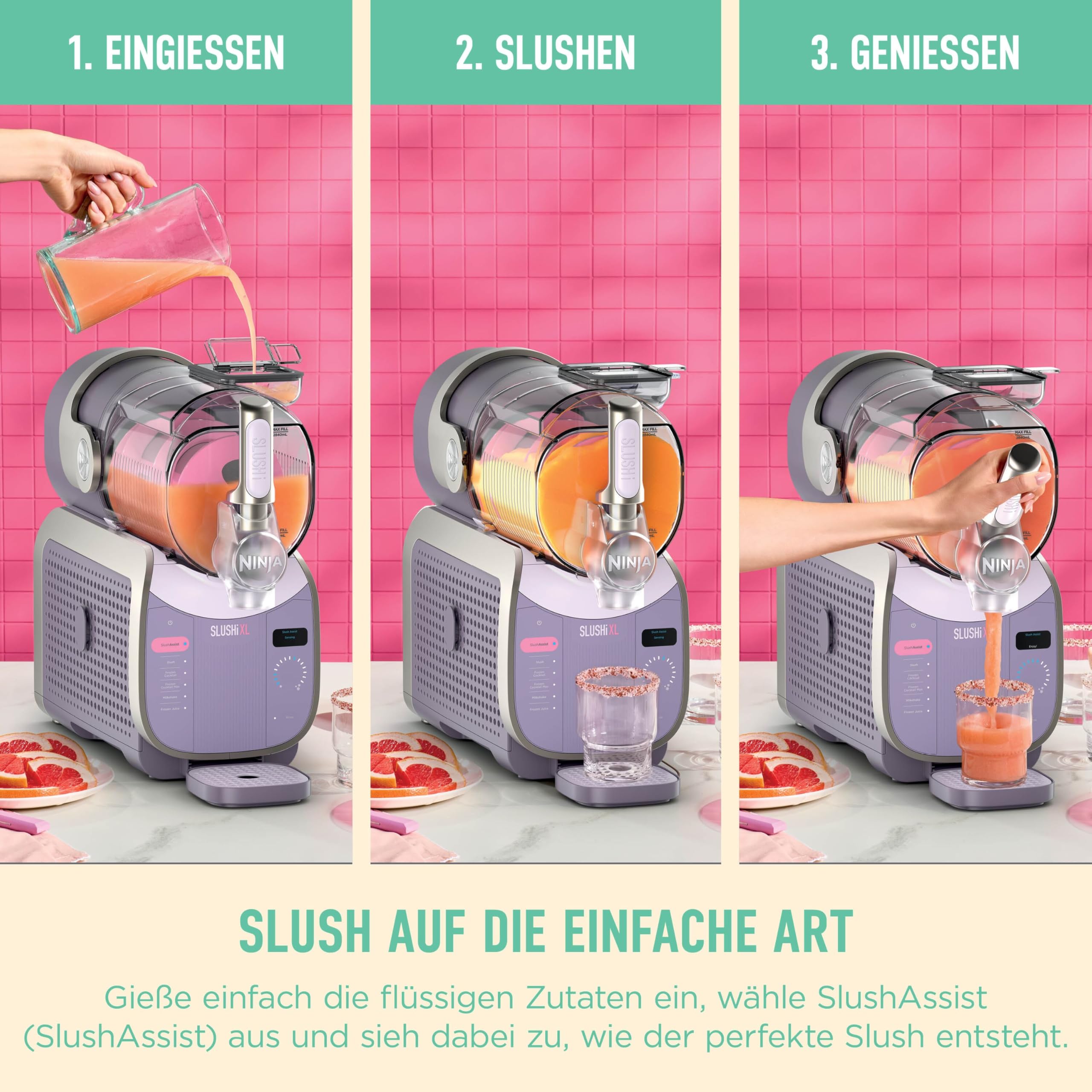 Ninja SLUSHi XL Slush-Eismaschine mit SlushAssist-Technologie, großes Fassungsvermögen von 3,7 l... Ansicht 3