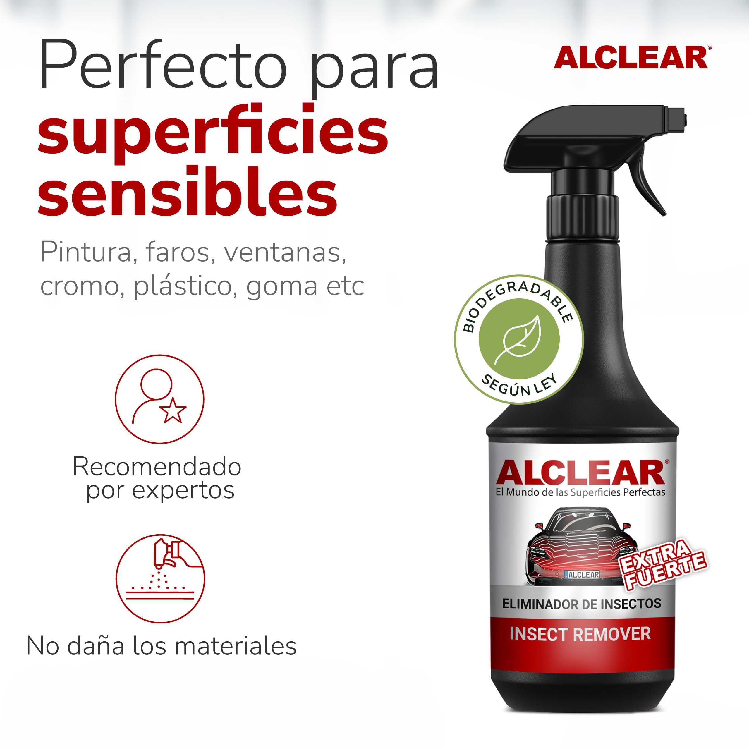 ALCLEAR 721IX Quitainsectos extra para vehículos, 1000 ml