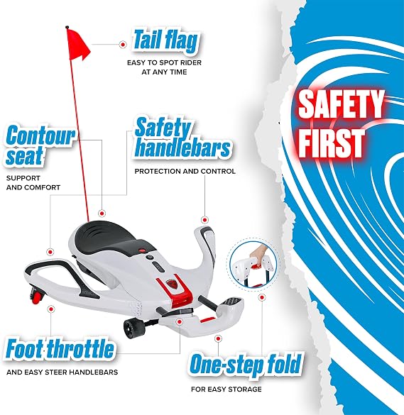 Rollplay Nighthawk NexGen Kids Electric Ride-On Toy, 24V Battery, 6.5 MPH, Ages 6+