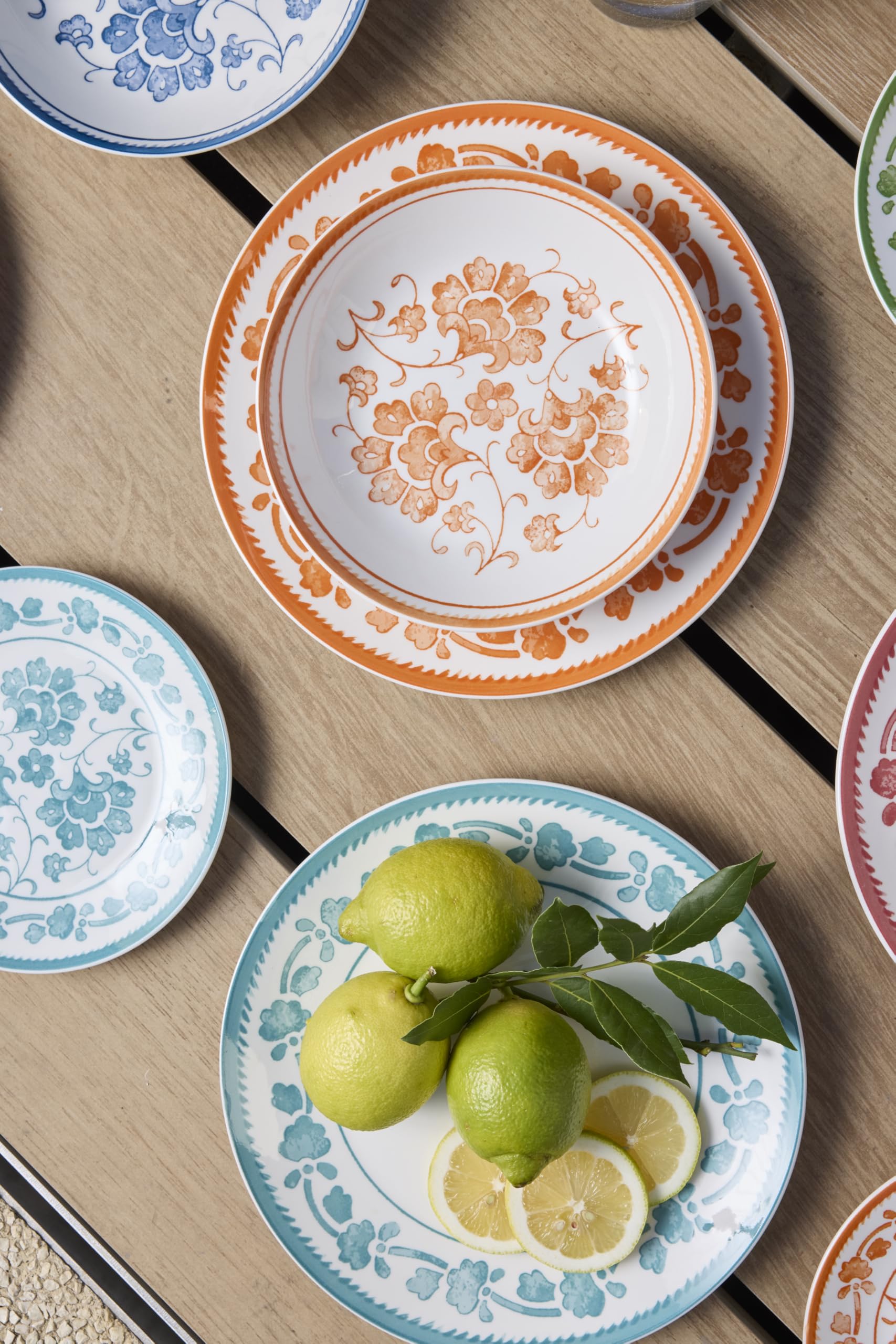Tognana Sintra, servicio de platos para 6 personas 18 piezas, porcelana, multicolor