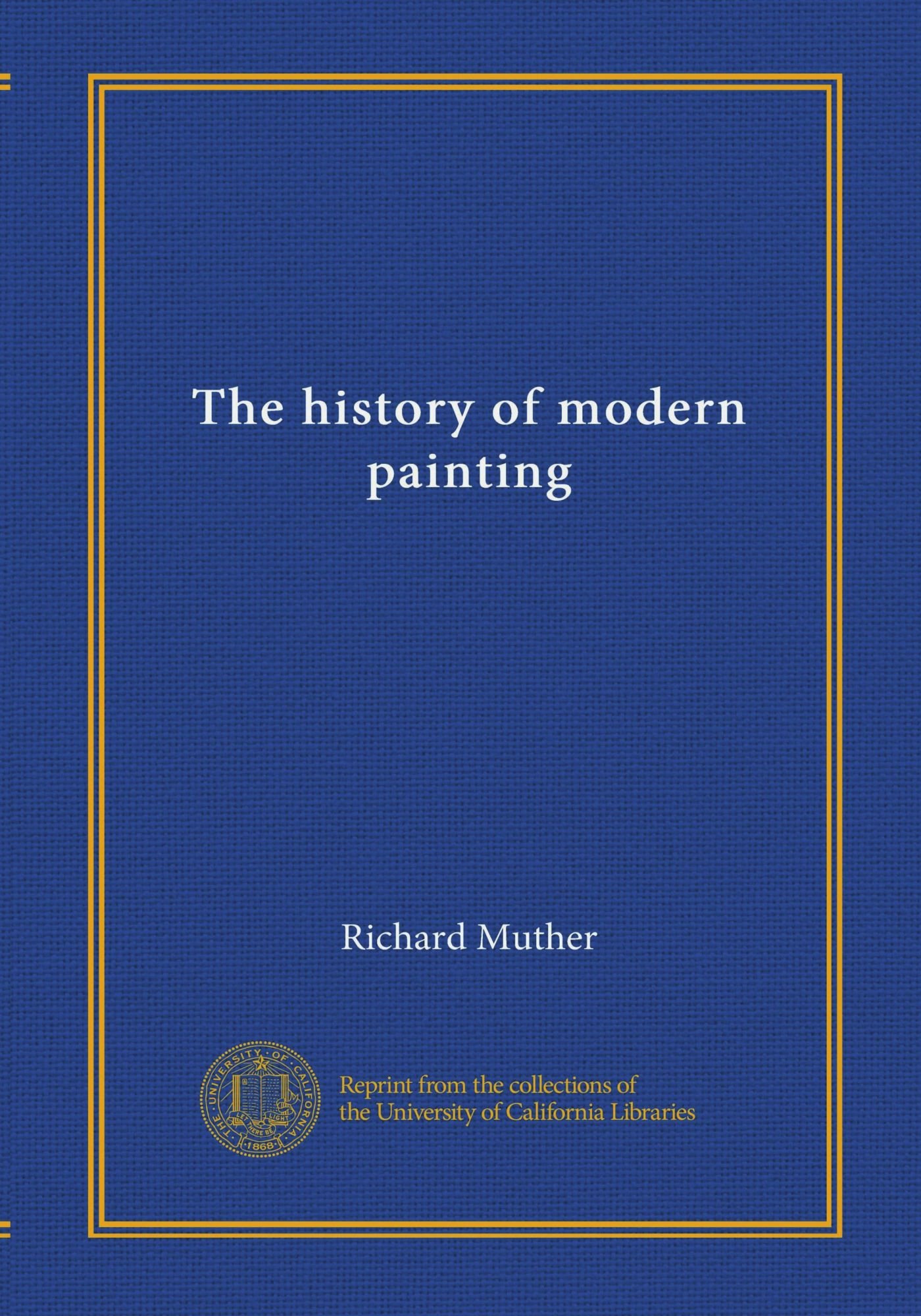 La storia della pittura moderna (v.01)