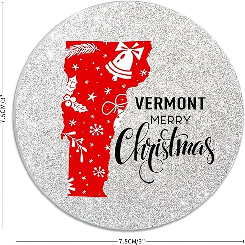 Miniatura 3 de BESTORLOVE Vermont State Christmas Acrylic Ornament City State City Pride Christmas Tree Ornament Winter Christmas Housewarming Gifts Xmas Couple