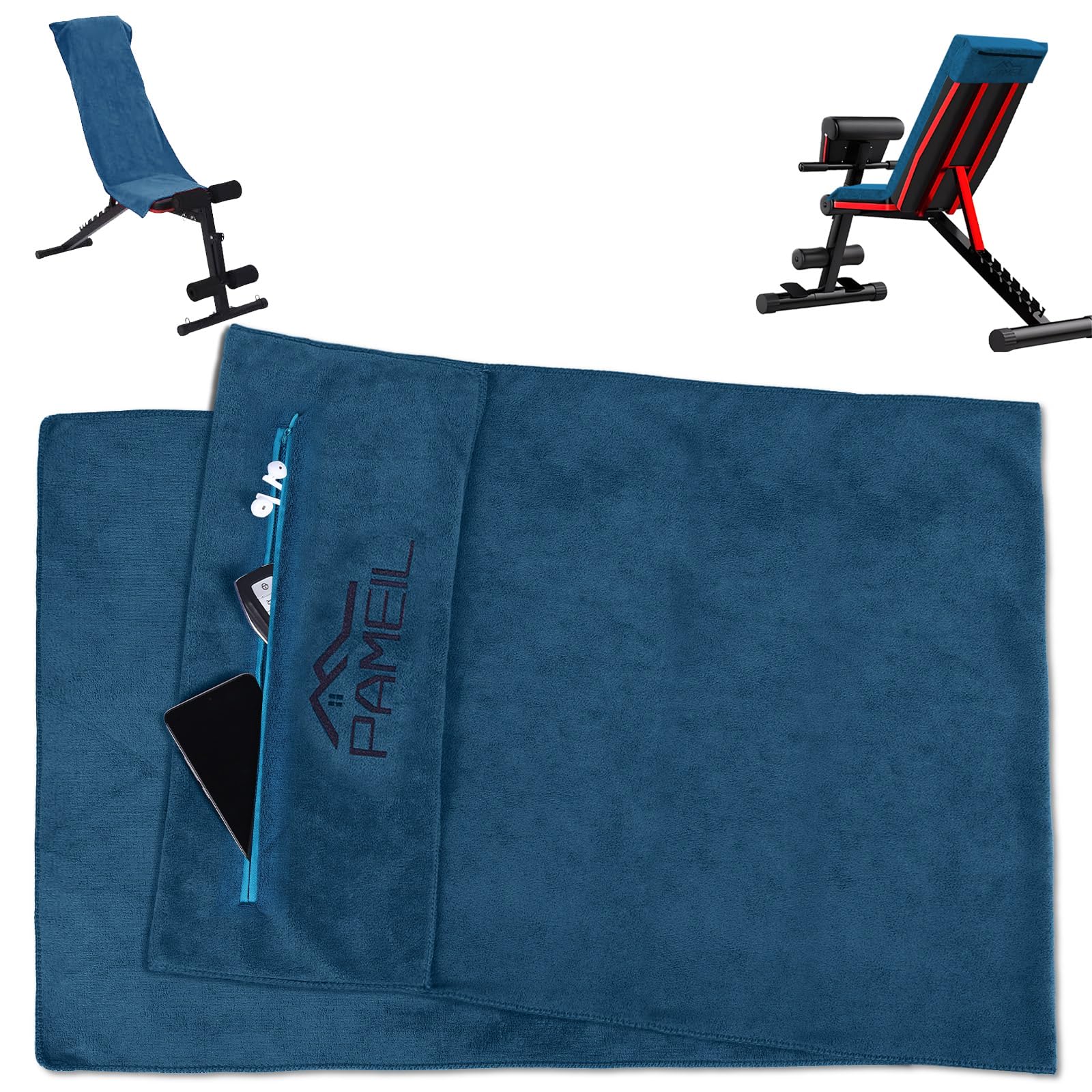 EVDZNA Serviette De Sport, 120 X 50 Cm, Serviette De Fitness