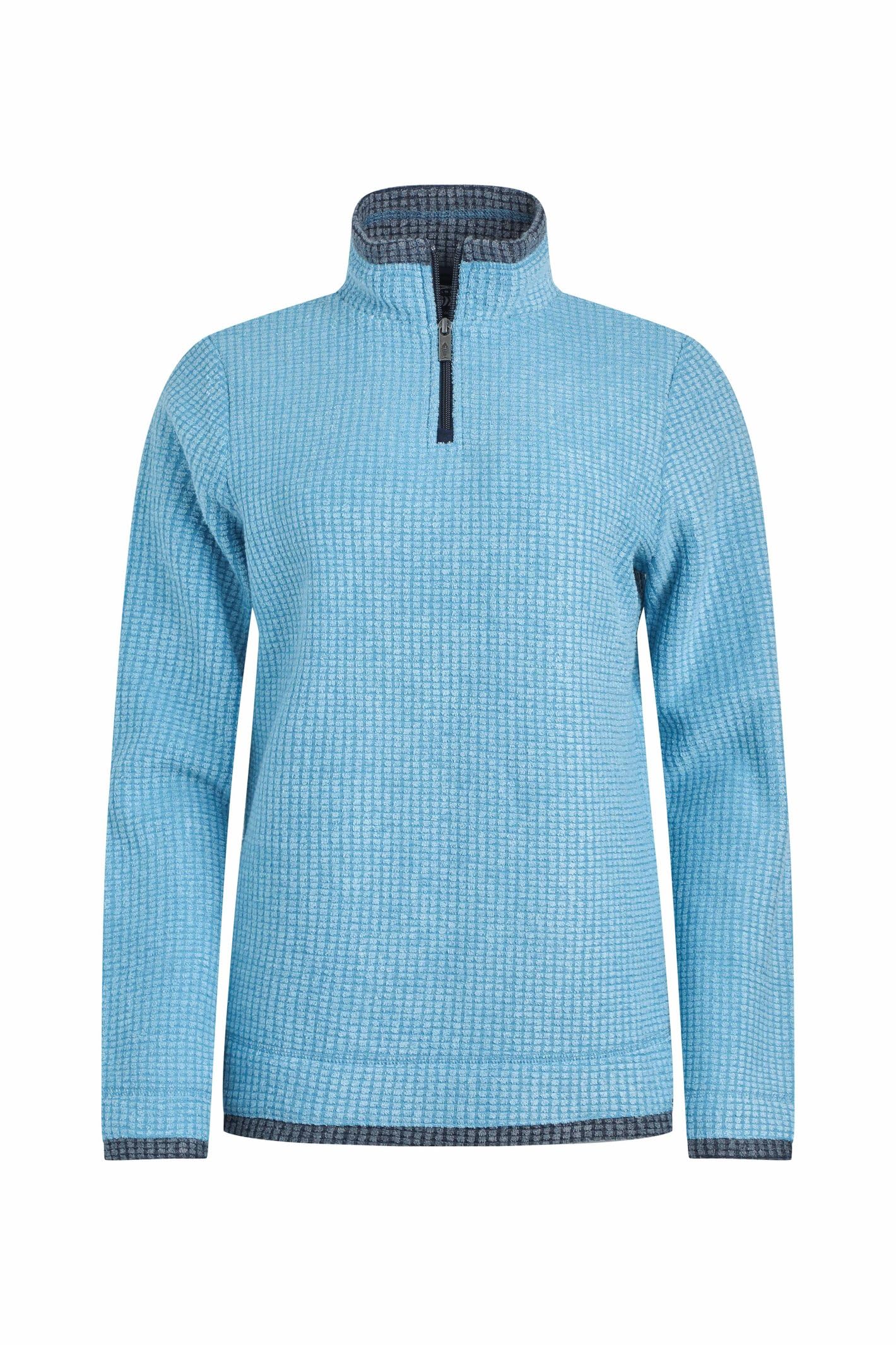 Weird Fish Women's Fleece 1/4 Zip Mid Blue