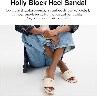 COACH Women's Holly Block Heel SandalPlatform