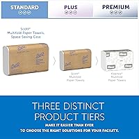 Vista 10 de Toallas de papel multifold universal Scott Professional, a granel (01840), bolsillos de absorción, blancas, toalla de 9.2"x9.4", comprimida