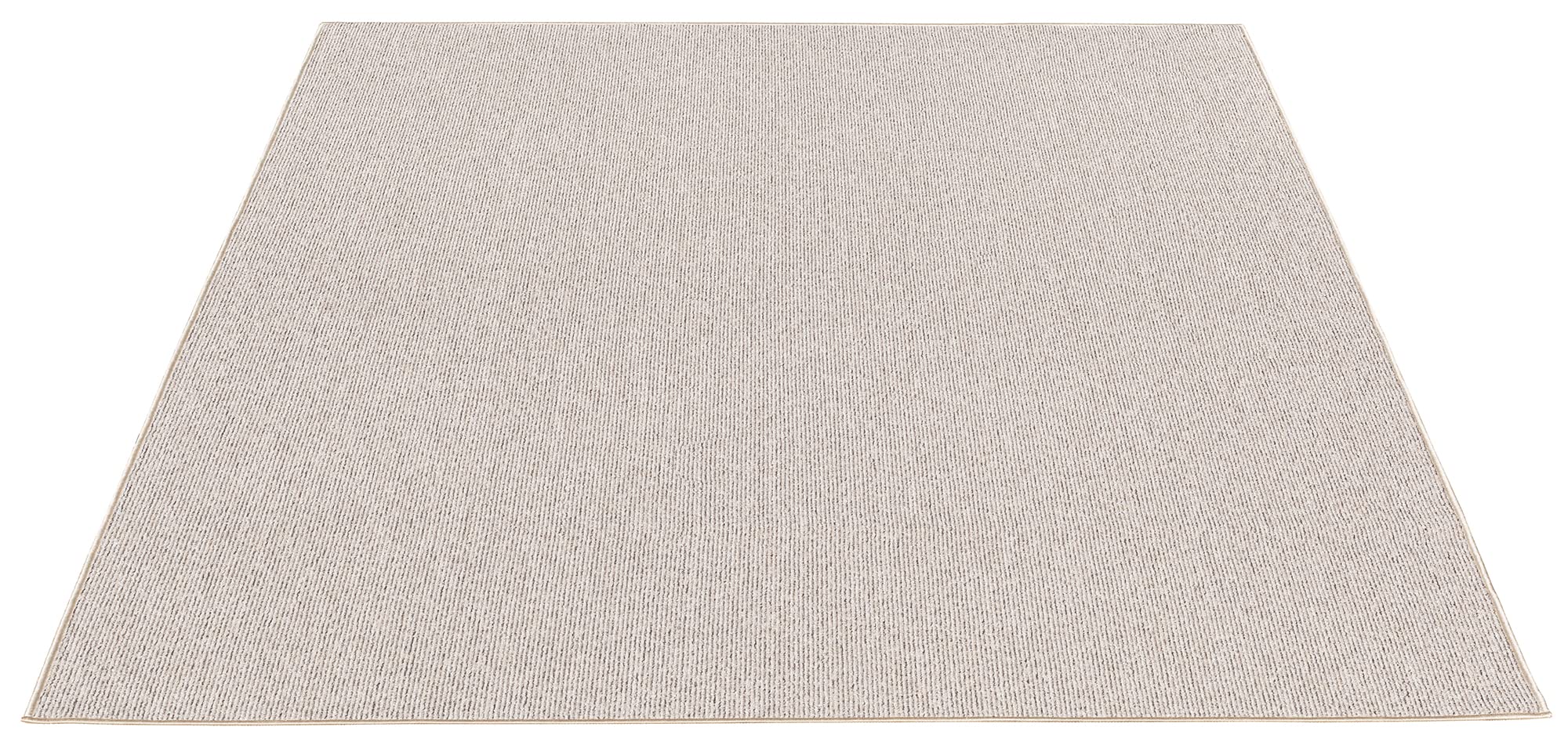 the carpet Natal Tappeto moderno tinta unita per soggiorno, tufting, robusto pelo corto con retro in feltro, morbido e facile da pulire, beige, 240 x 340 cm