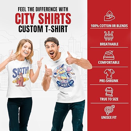 Miniatura 8 de Camiseta personalizada para adultos diseño central y frontal solo agregar al carrito y agregar tu propio texto y diseño personalizado Ash, Azalea,