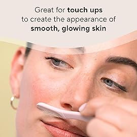 Finishing Touch Flawless Dermaplane Facial Exfoliator and Hair Remover, Facial Hair Removal for Women, 6 Count