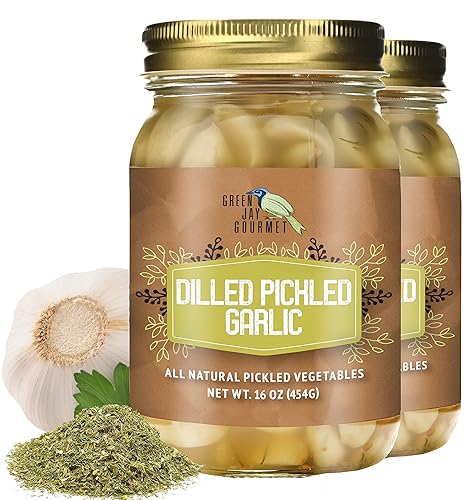 Miniatura 5 de Green Jay Gourmet Dientes de ajo en vinagre en vinagre - Ajo en vinagre asiático  Bulbos de ajo fresco para cocinar  Ingredientes simples y