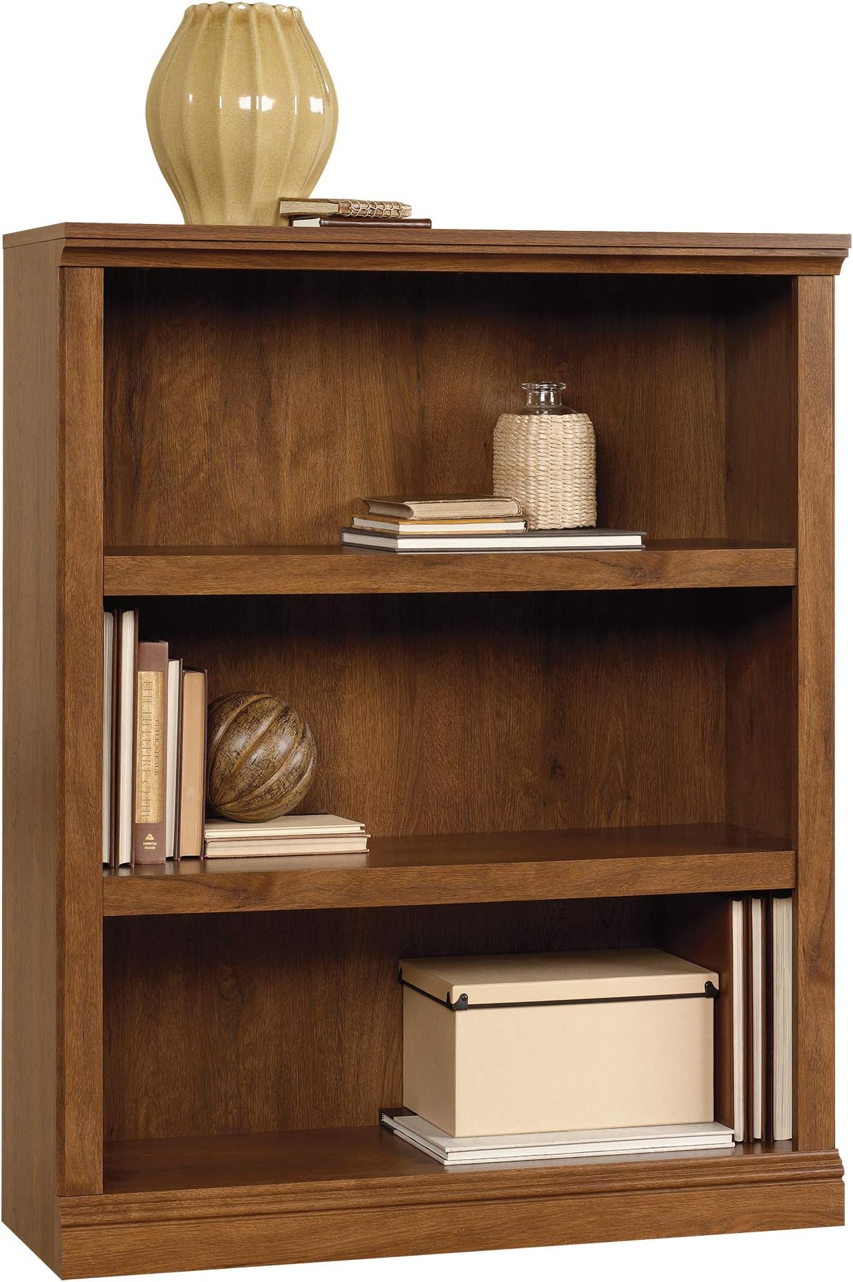 Sauder Miscellaneous Storage 3-Shelf Bookcase/ Book shelf, Oiled Oak finish