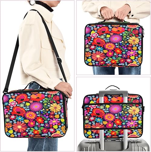 Miniatura 6 de Asters Chrysanthemums Rose and Poppies travel hanging cosmetic travel makeup brush make up bags women makeup bags for women neceser para cosmeticos