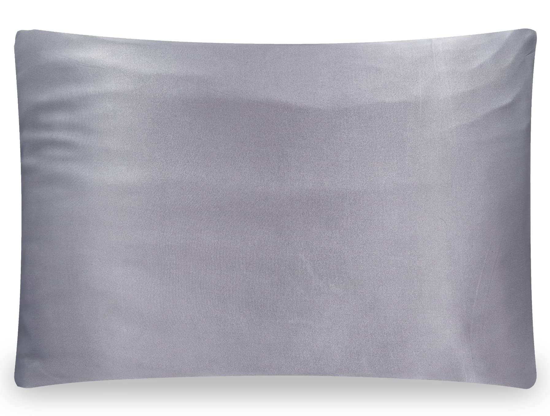 100% Pure Silk Luxury Soft Gray Pillowcase for Hair and Skin