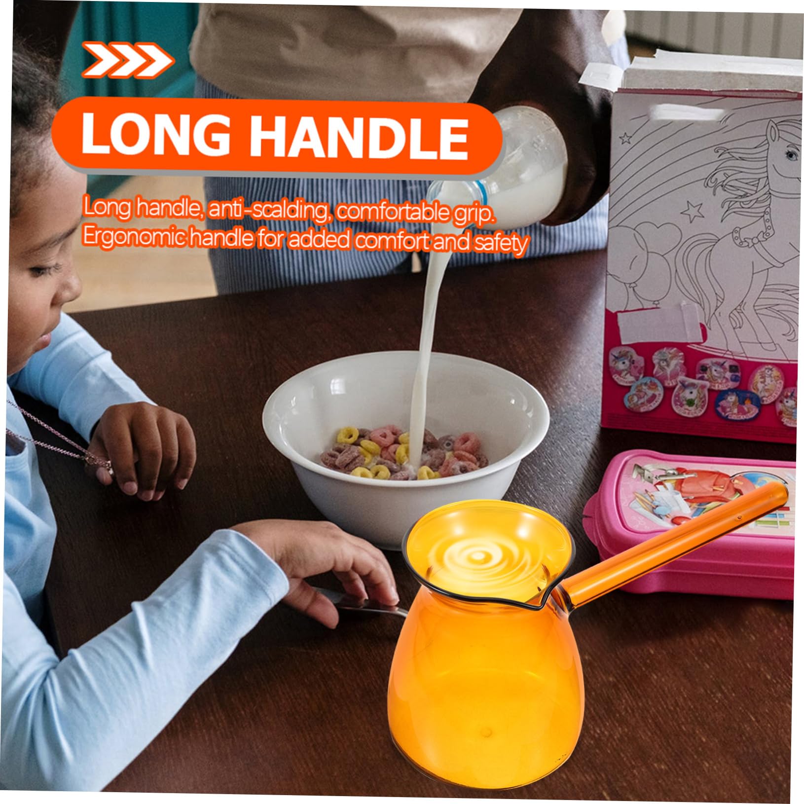 BRIGHTFUFU Glass Coffee Pot Water Pitcher Kettle Coffee Makers Coffee Mug Water Jug Coffee Machine Glass Beverage Jug Tea Cup Glass Pot Glass Milk Jug Glass Milk Mug Tea Glass Cup Light Brown