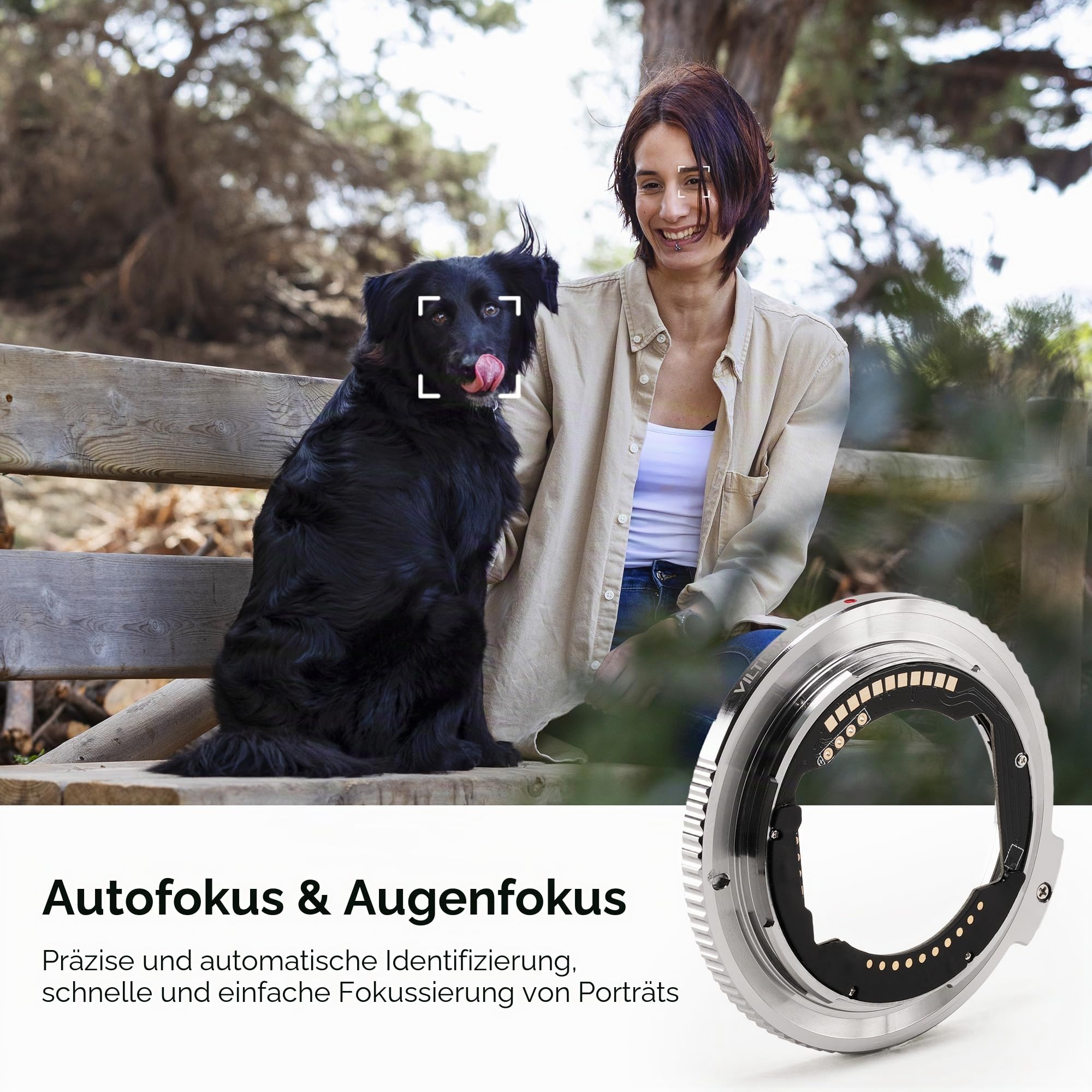 VILTROX E-Z Objektivadapter, ultradünner 4mm Autofokus Ring Mount Adapter, Objektivkonverter, kompatibel mit E-Mount-Objektiven für spiegellose Nikon Z-Mount-Kameras Z5 Z50 Z6 Z6II Z7 Z7II Zfc