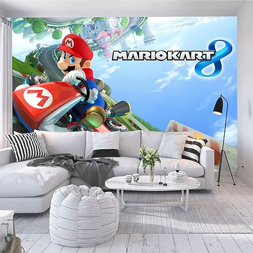 Vista 63 de Murales de pared de tamaño personalizado, anime de juegos 3D, murales de pared autoadhesivos extraíbles para despegar y pegar, papel tapiz 3d Juego