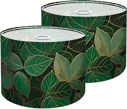 Miniatura 8 de Juego de 2 pantallas de lámpara de tambor retro de los años 70 y 60 con hongos florales hippies, para verano, para lámparas de pie, lámparas de