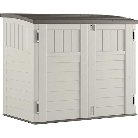 amazon.com : suncast horizontal outdoor storage shed for