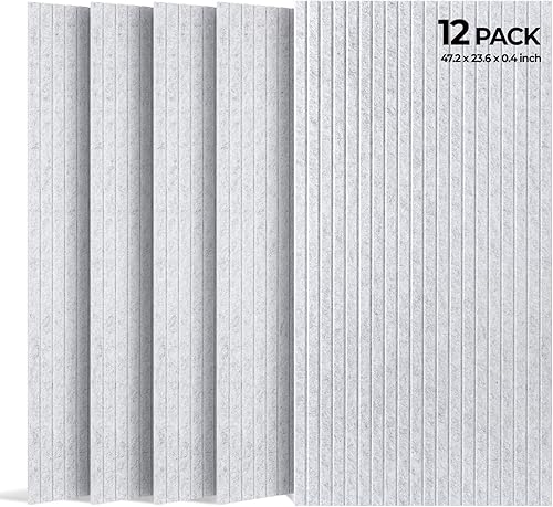 Miniatura 9 de Paquete de 24 paneles de espuma a prueba de sonido para pared, paneles acústicos autoadhesivos, paneles de pared insonorizados de caja de huevos