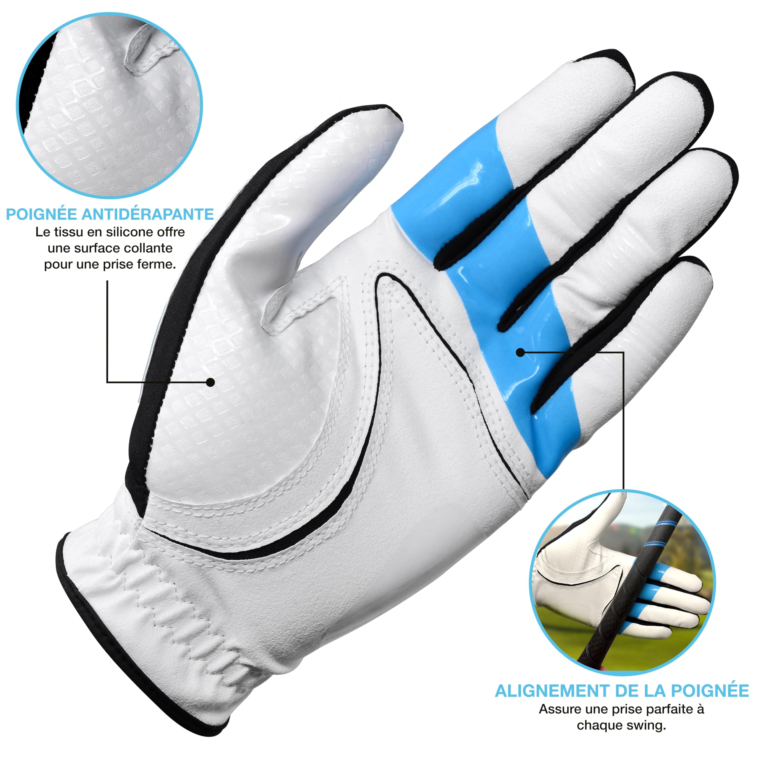 ME AND MY GOLF True Grip Gant de Golf d'entraînement – Une adhérence Parfaite à Chaque Swing