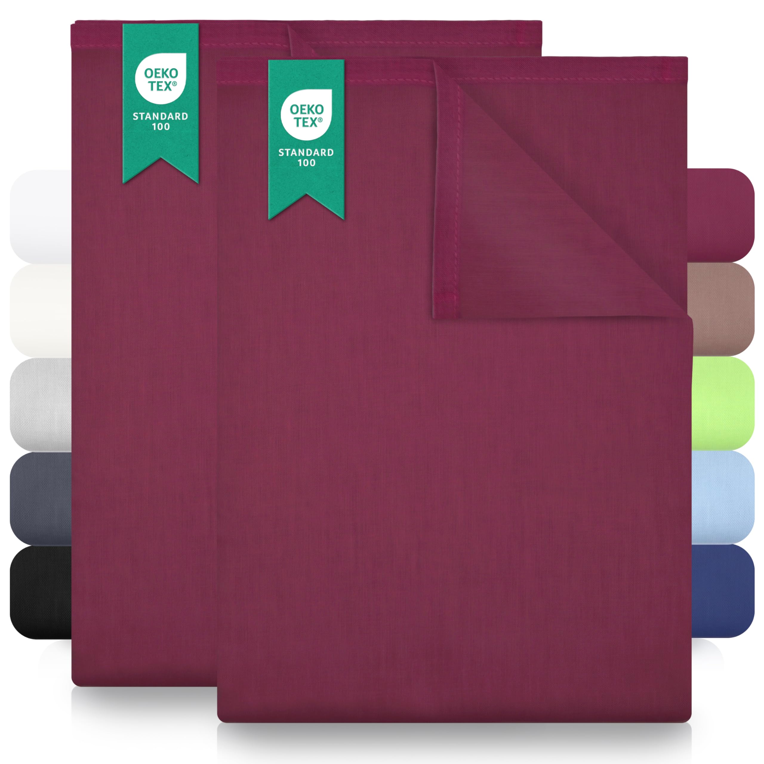 GREEN MARK Textilien Klassische Bettlaken | Betttuch | Laken | Leintuch | Haustuch 100% Baumwolle ohne Gummizug vielen Größen und Farben