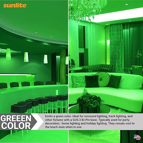 Miniatura 5 de Sunlite Foco reflector LED MR16 41049, 150 lúmenes, 3 vatios (ecualizador de bombilla halógena de 25 W) 12 V, base bi-pin GU5.3, no regulable,