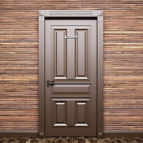 Miniatura 6 de Outus 36 calcomanías 3D de números 0-9 para buzón y símbolos de letras, decoración de buzón de metal, decoración de casa, calcomanías de calle para