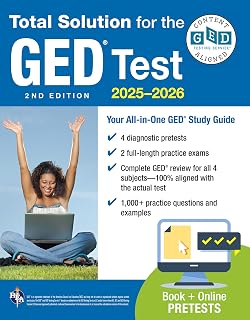 GED Total Solution, For the 2025-2026 GED Test: Certified GED Aligned Prep (GED® Test Preparation)