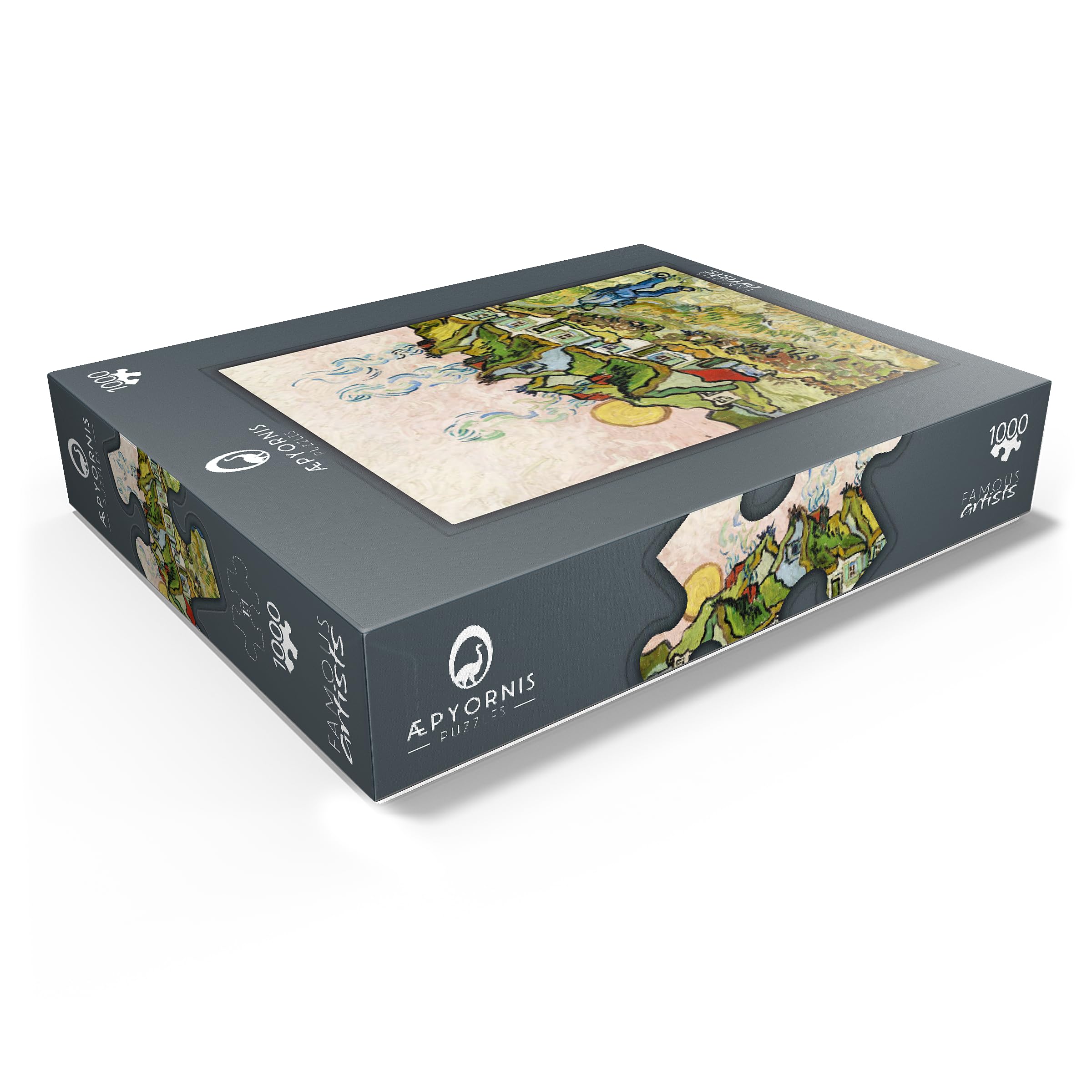 MyPuzzle Maisons et Figure 1890 par Vincent Van Gogh – Puzzle de qualité supérieure de 1000 pièces pour adultes