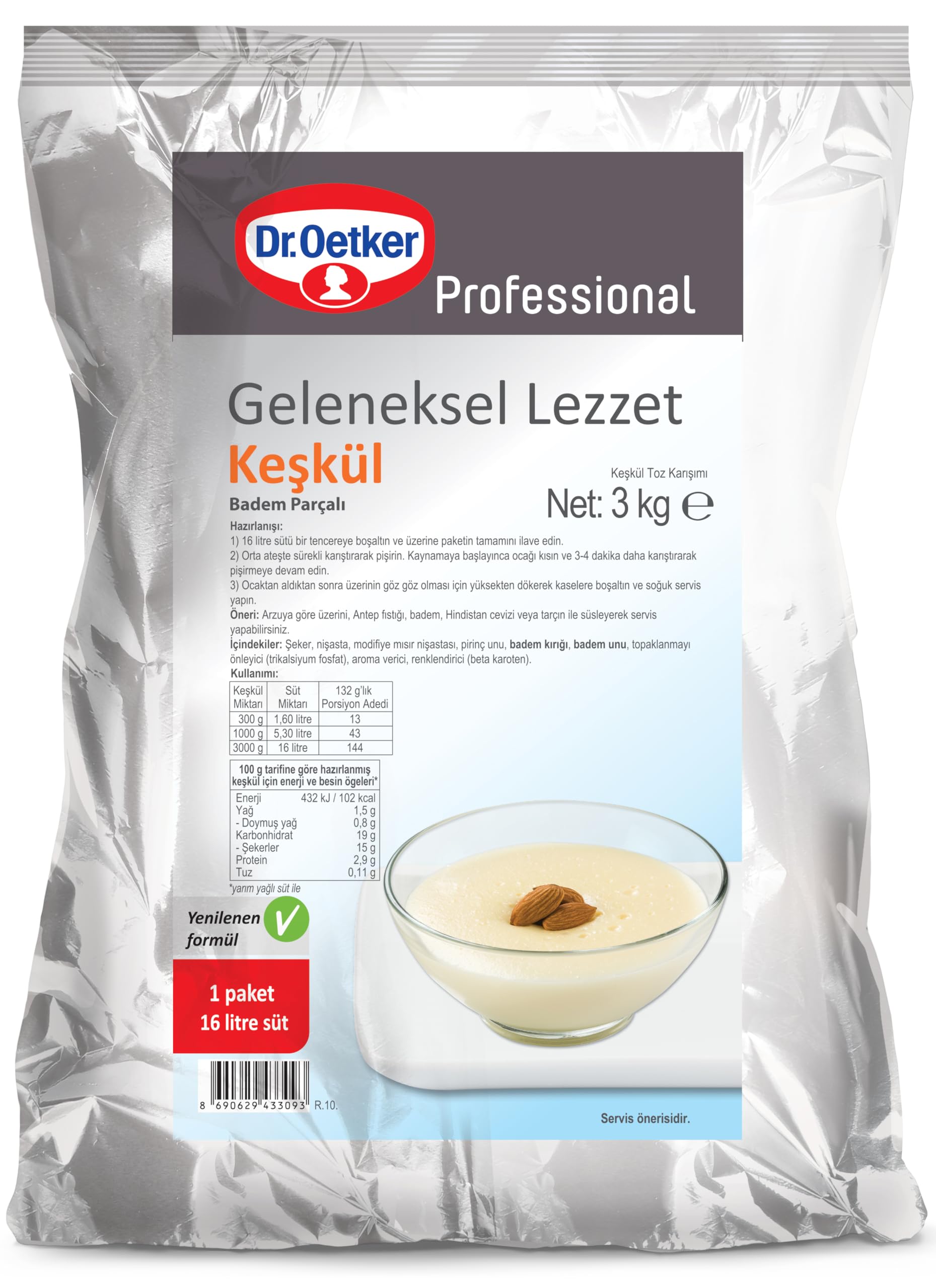 Dr. Oetker Keşkül 3 Kg