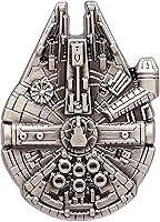 Official Star Wars Millennium Falcon Pewter Lapel Pin - Durable Collectible Novelty Badge for Fans