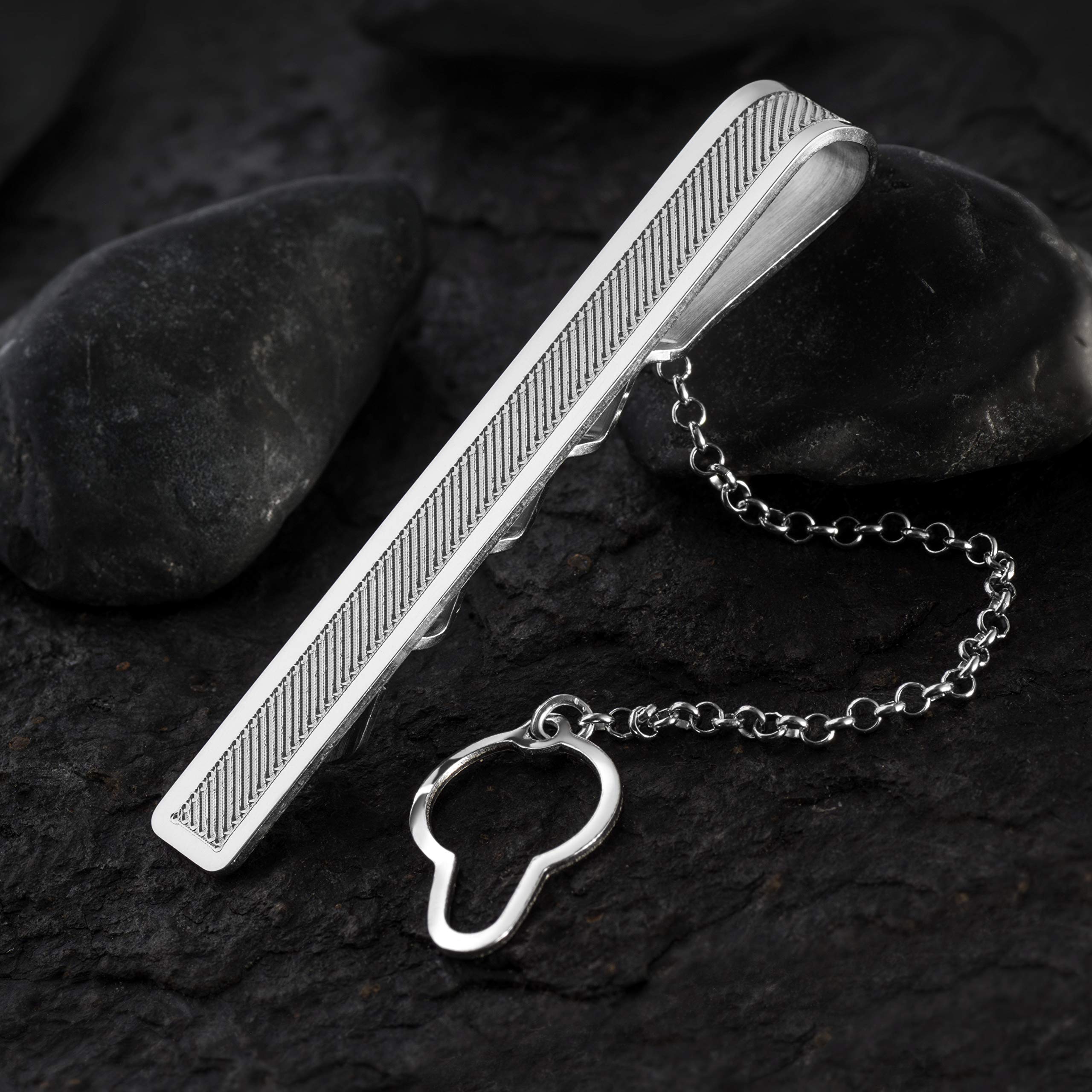 Stilvolles Herren Schmuckset Krawattenklammer Manschettenknöpfe Sterling Silber