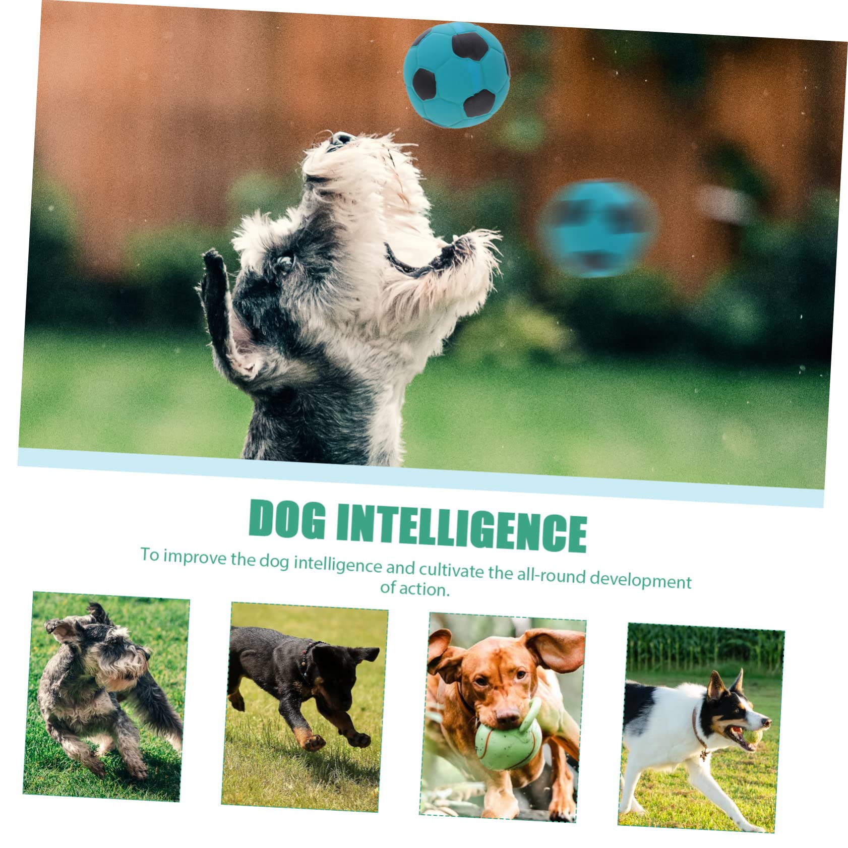Toddmomy 12piezas Juguetes De Masticar De Caucho para Perros Interactivos y Resistentes De Fútbol para Cachorros Juguetes De Limpieza para Perros Pequeños y Medianos