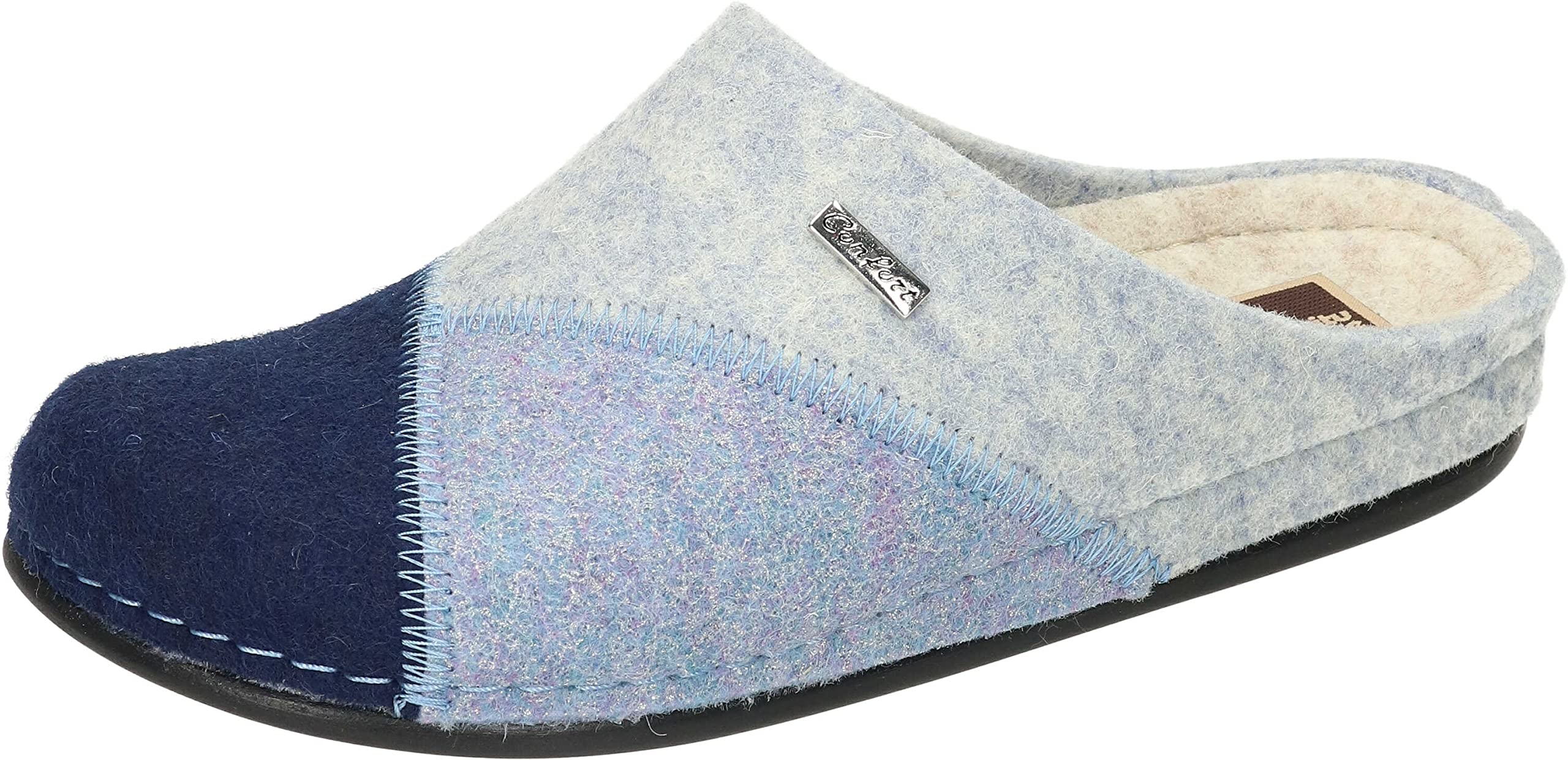 Manitu Women's 320161-05 Slipper, Blue, 5 UK