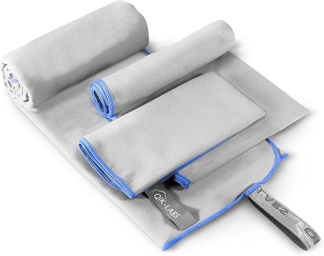 Microfibre Towel, Travel Towel 3 Sizes Pack, Quick Dry Towel Sweat Gym towel Men Sports Towel Camping Towel Microfibre Beach Towel Microfibre Towel Large Microfiber Towel Yoga Swim Bath Beach Towels