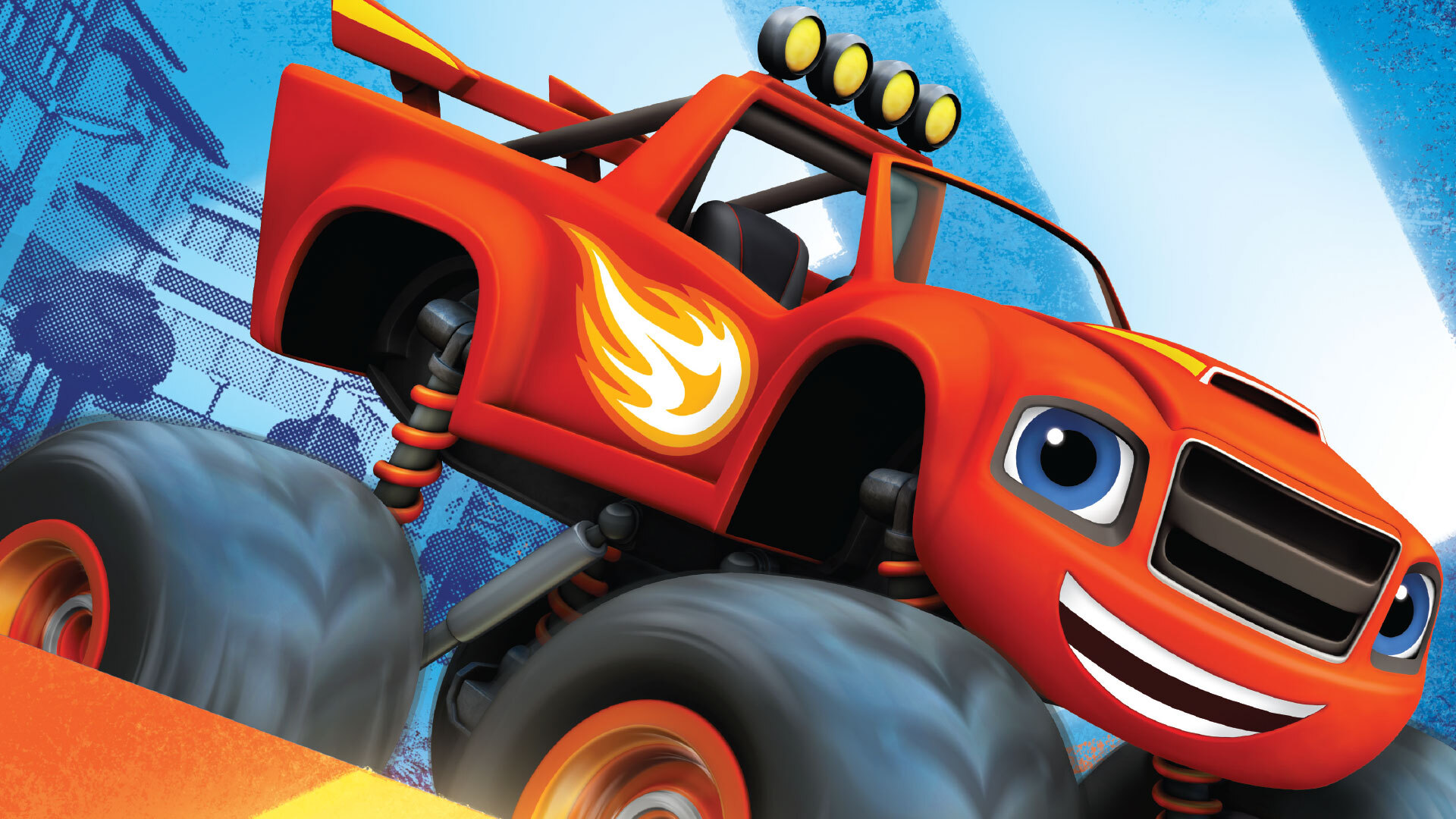 Blaze and The Monster Machine Race Track Set - 117-Piece STEM Playset with Flexible Glow Tracks - Official Nickelodeon Toys for Kids Ages 3 to 8