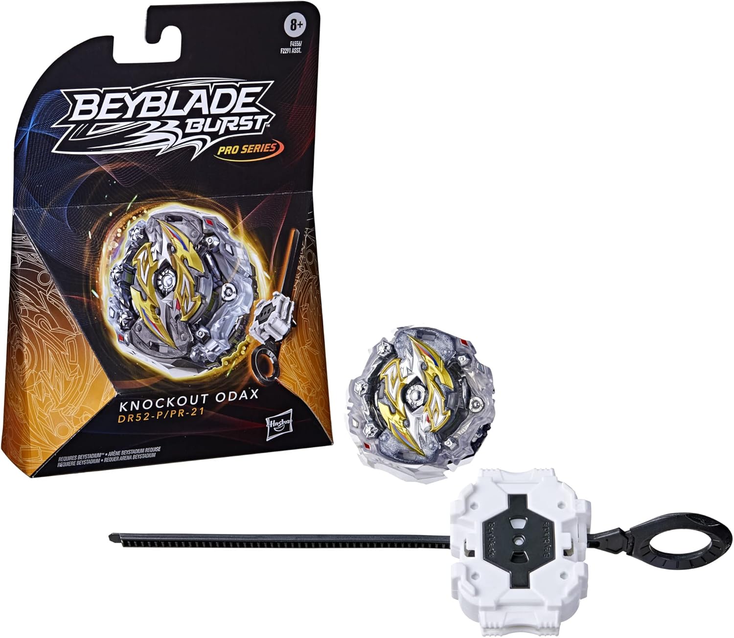 Bey Blade Burst Pro Series Knockout Odax Spinning Top Starter Pack - Stamina Type Battling Game Top with Launcher Toy