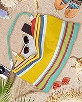 Vista 8 de Coloridas fundas verticales para silla de playa con bolsillos, funda de microfibra de secado rápido, fundas de silla de piscina naranja, toalla