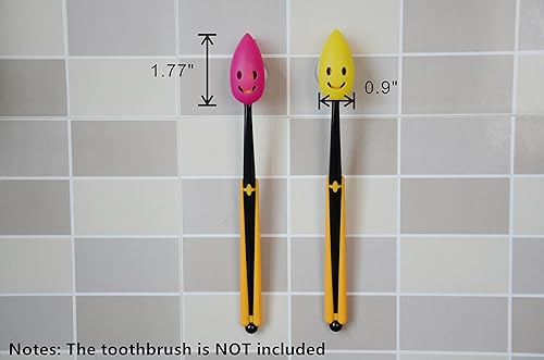 Miniatura 7 de Juego de 4 tapas de cabeza de cepillo de dientes de viaje con ventosa