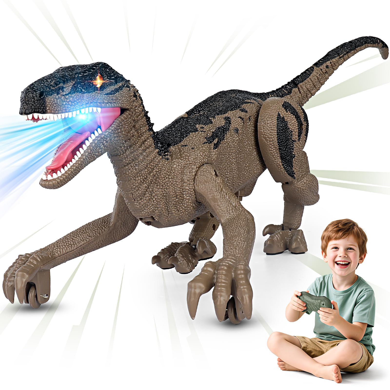 Remote Control Dinosaur Toys - Walking & Roaring -10 Remote Control Dinosaur Toys - Walking & Roaring -10
